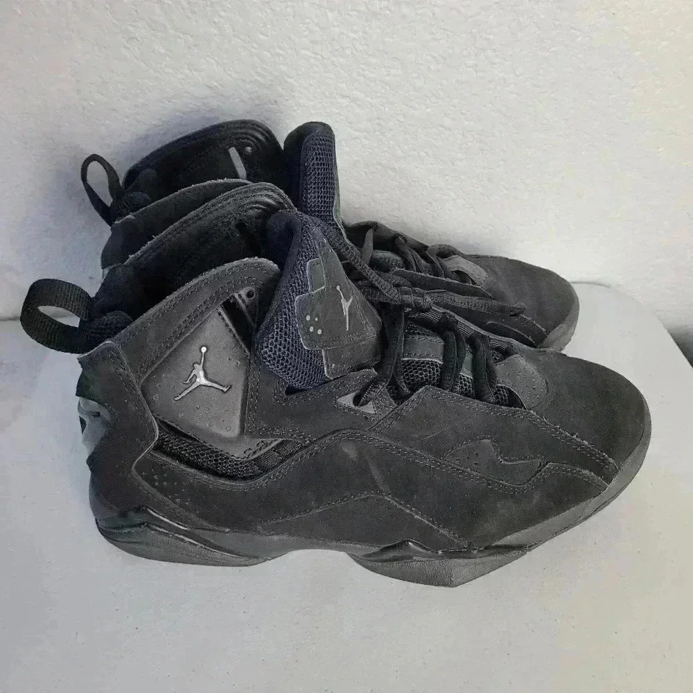 Nike Air Jordan True Flight Black Shoes Mens US 7